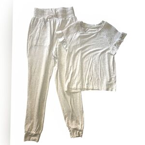 Copper Key Little Girls Beige Matching Set